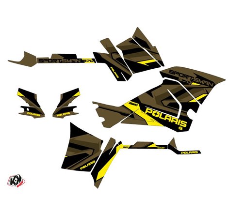 Kit Déco Quad Hidden Polaris 570 Sportsman Touring Vert Jaune (2018-2023)