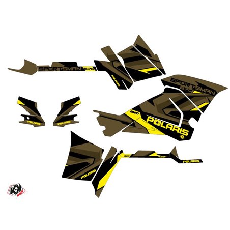 Kit Déco Quad Hidden Polaris 570 Sportsman Touring Vert Jaune (2018-2023)