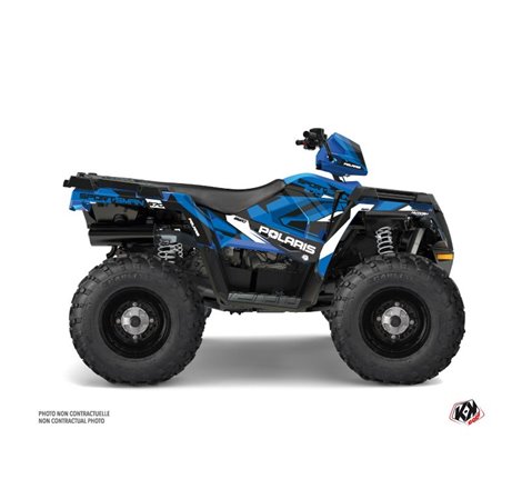 Kit Déco Quad Hidden Polaris 570 Sportsman Touring Bleu Blanc (2018-2023)
