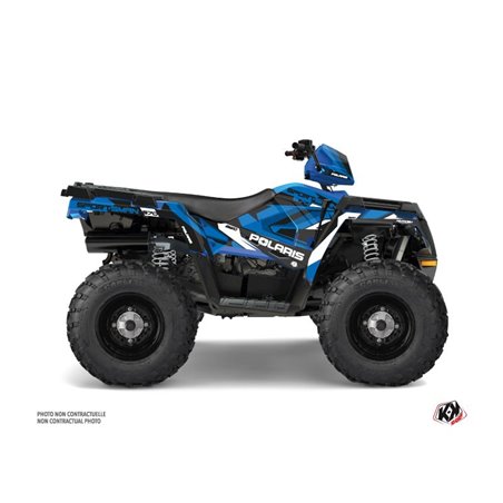 Kit Déco Quad Hidden Polaris 570 Sportsman Touring Bleu Blanc (2018-2023)