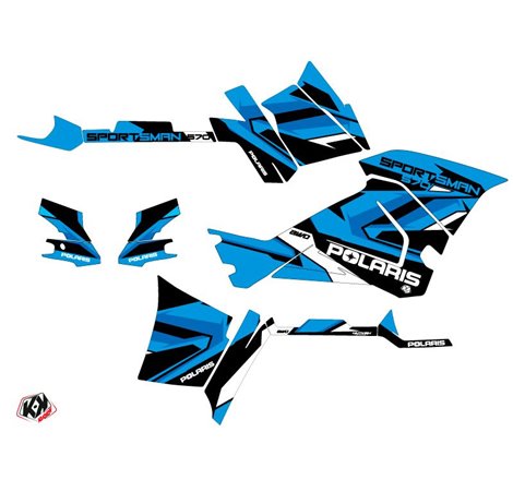 Kit Déco Quad Hidden Polaris 570 Sportsman Touring Bleu Blanc (2018-2023)
