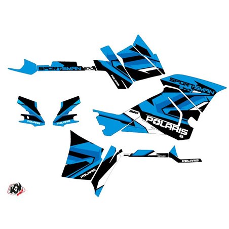 Kit Déco Quad Hidden Polaris 570 Sportsman Touring Bleu Blanc (2018-2023)