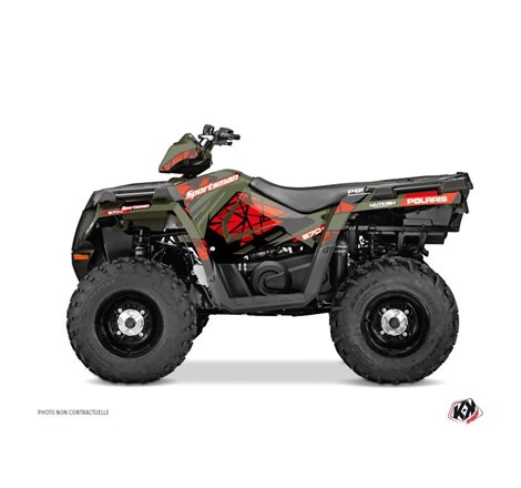 Kit Déco Quad Spin Polaris 570 Sportsman Touring Rouge (2018-2023)