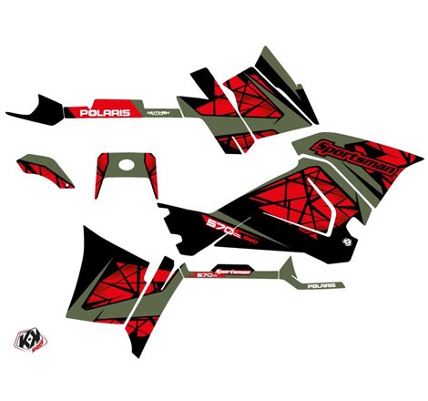 Kit Déco Quad Spin Polaris 570 Sportsman Touring Rouge (2018-2023)