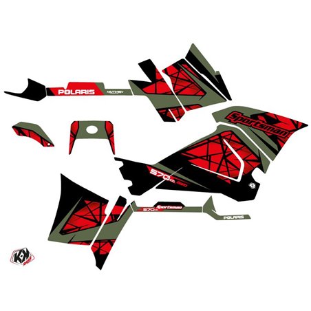 Kit Déco Quad Spin Polaris 570 Sportsman Touring Rouge (2018-2023)