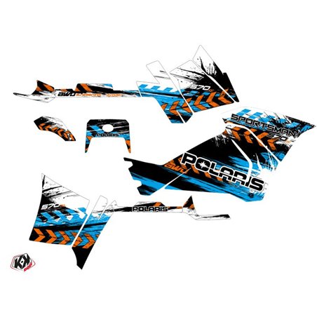 Kit Déco Quad Lifter Polaris 570 Sportsman Touring Orange Bleu (2018-2023)