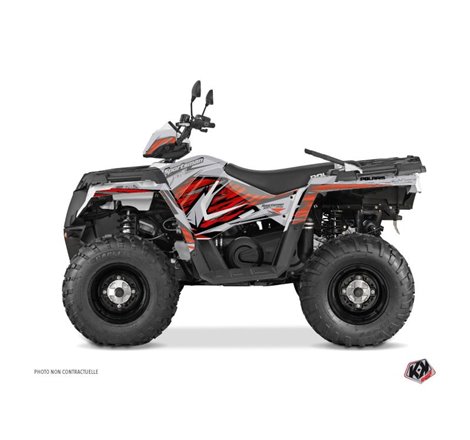 Kit Déco Quad Jungle Polaris 570 Sportsman Touring Gris Rouge (2018-2023)