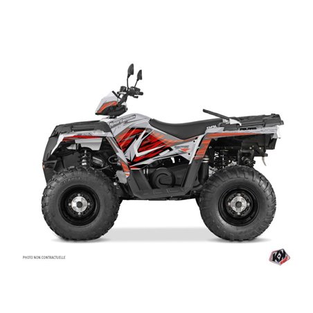 Kit Déco Quad Jungle Polaris 570 Sportsman Touring Gris Rouge (2018-2023)