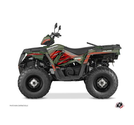 Kit Déco Quad Jungle Polaris 570 Sportsman Touring Vert Rouge (2018-2023)