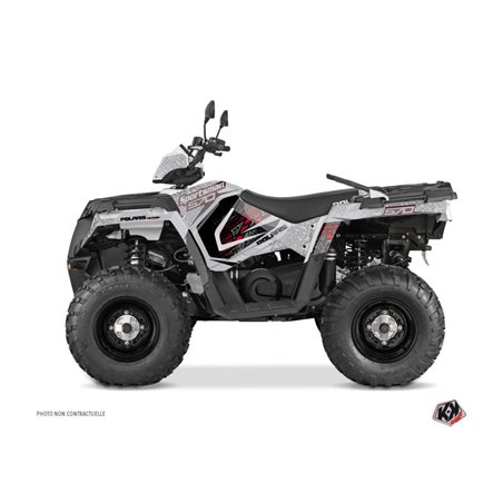 Kit Déco Quad Rock Polaris 570 Sportsman Touring Gris Rouge (2018-2023)