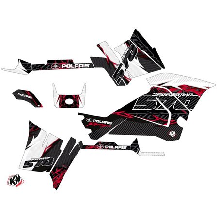Kit Déco Quad Action Polaris 570 Sportsman Touring Rouge (2018-2023)