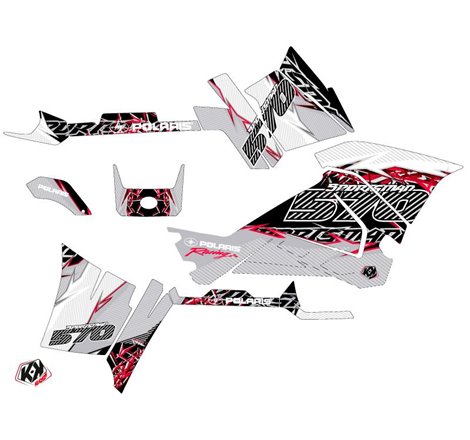 Kit Déco Quad Action Polaris 570 Sportsman Touring Gris Rouge (2018-2023)