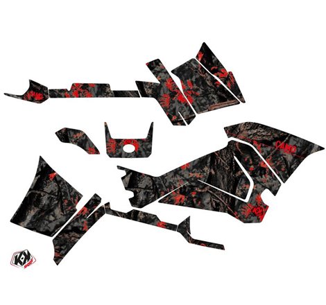 Kit Déco Quad Camo Polaris 570 Sportsman Touring Noir Rouge (2018-2023)