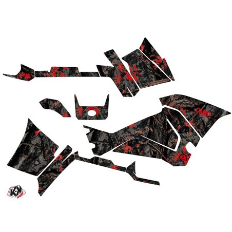 Kit Déco Quad Camo Polaris 570 Sportsman Touring Noir Rouge (2018-2023)