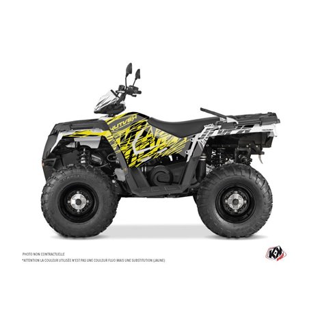 Kit Déco Quad Eraser Fluo Polaris 570 Sportsman Touring Jaune (2018-2023)