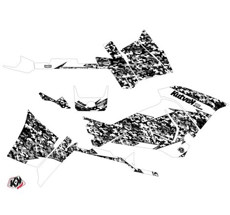 Kit Déco Quad Predator Polaris 570 Sportsman Touring Blanc (2018-2023)