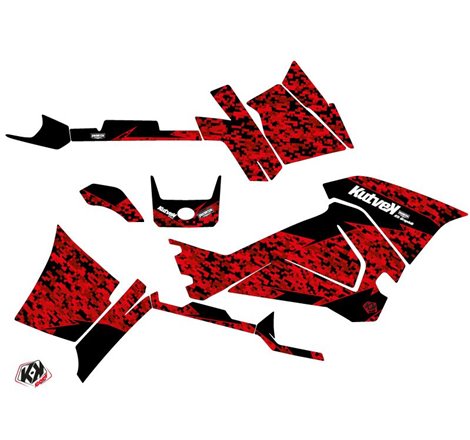 Kit Déco Quad Predator Polaris 570 Sportsman Touring Rouge Noir (2018-2023)