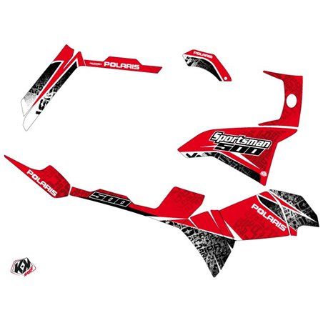 Kit Déco Quad Rock Polaris 500 Sportsman Forest Rouge (2011-2023)