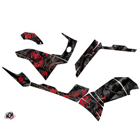Kit Déco Quad Camo Polaris 500-800 Sportsman Forest Noir Rouge (2011-2023)