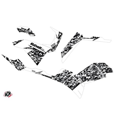 Kit Déco Quad Predator Polaris 500-800 Sportsman Forest Blanc (2011-2023)