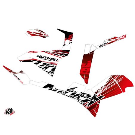 Kit Déco Quad Eraser Polaris 500-800 Sportsman Forest Rouge Blanc (2011-2023)