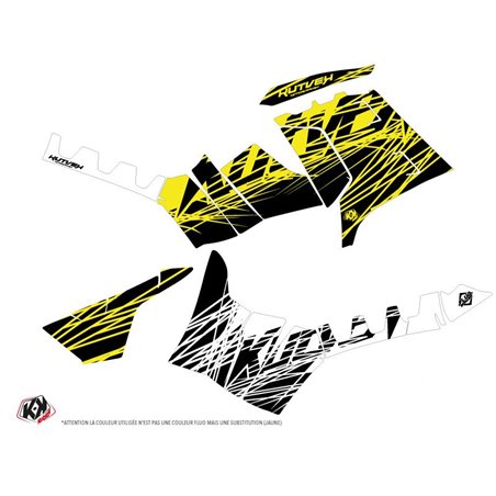 Kit Déco Quad Eraser Fluo Polaris 550-850-1000 Sportsman Touring Jaune (2010-2012)
