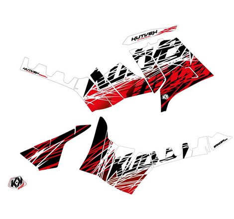 Kit Déco Quad Eraser Polaris 550-850-1000 Sportsman Touring Rouge Blanc (2013-2016)