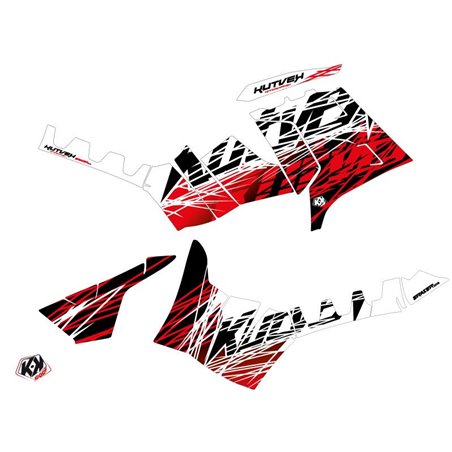 Kit Déco Quad Eraser Polaris 550-850-1000 Sportsman Touring Rouge Blanc (2013-2016)