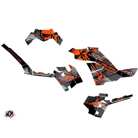 Kit Déco Quad Evil Polaris 850 Sportsman Forest Gris Orange (2009-2012)