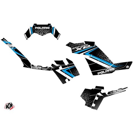 Kit Déco Quad Rock Polaris 850 Sportsman Forest Noir Bleu (2009-2012)