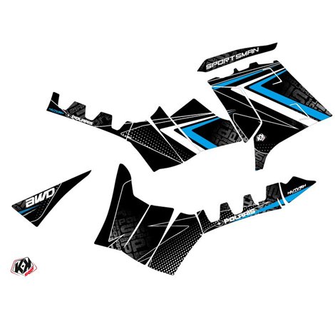 Kit Déco Quad Rock Polaris 1000 Sportsman Forest Noir Bleu (2010-2012)