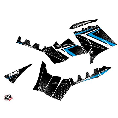 Kit Déco Quad Rock Polaris 1000 Sportsman Forest Noir Bleu (2010-2012)