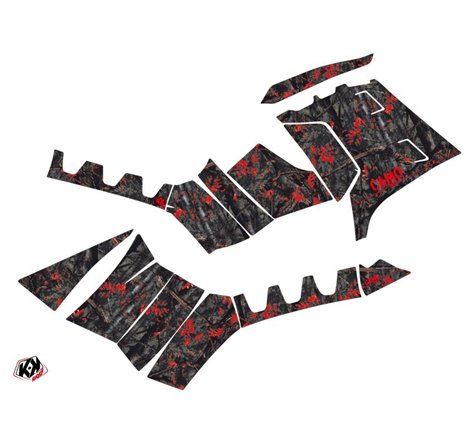 Kit Déco Quad Camo Polaris 1000 Sportsman Forest Noir Rouge (2010-2012)