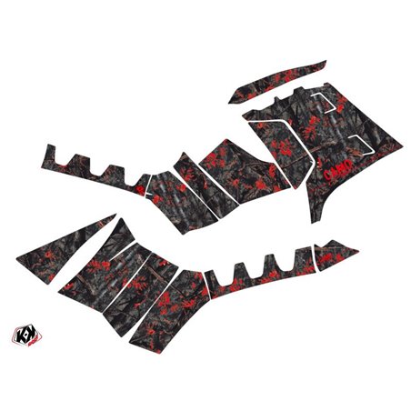 Kit Déco Quad Camo Polaris 1000 Sportsman Forest Noir Rouge (2010-2012)
