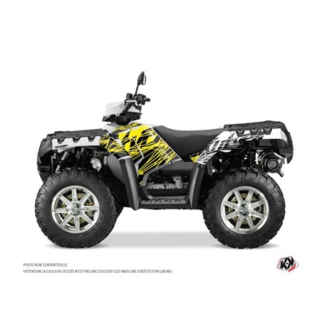 Kit Déco Quad Eraser Fluo Polaris 1000 Sportsman Forest Jaune (2010-2012)