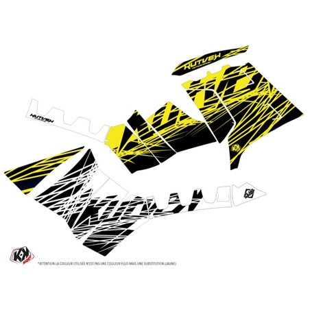 Kit Déco Quad Eraser Fluo Polaris 1000 Sportsman Forest Jaune (2010-2012)