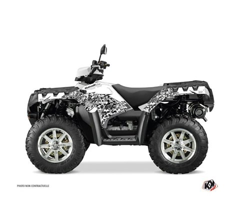 Kit Déco Quad Predator Polaris 1000 Sportsman Forest Blanc (2010-2012)