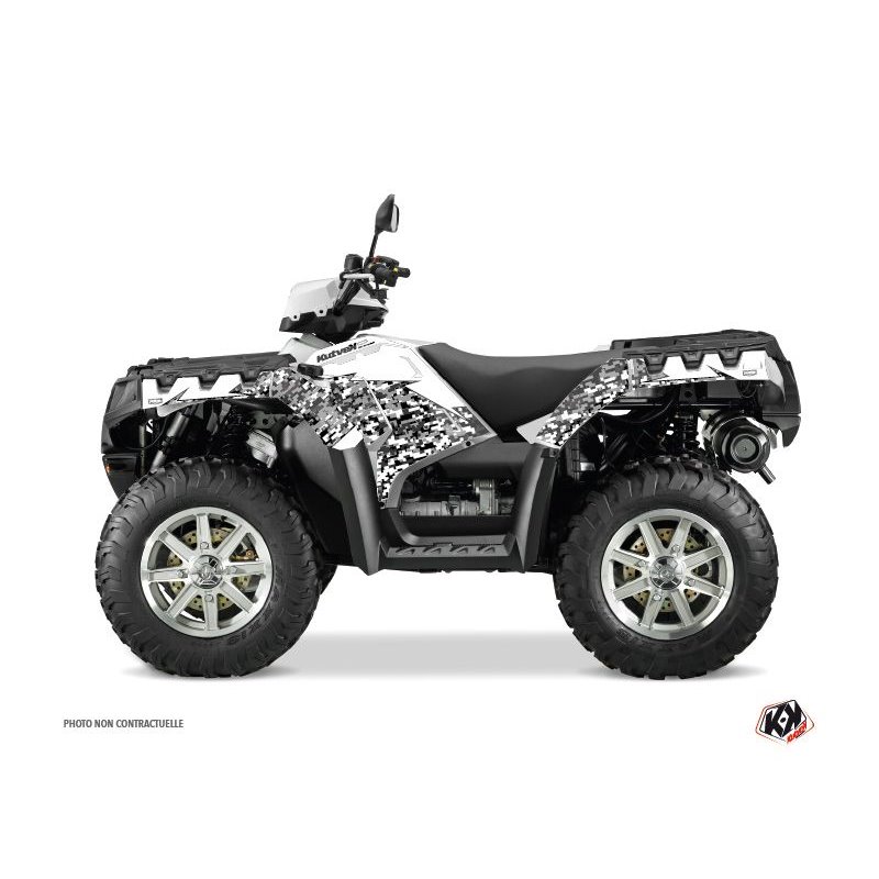 Kit Déco Quad Predator Polaris 1000 Sportsman Forest Blanc (2010-2012)