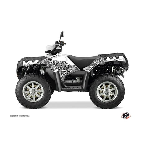 Kit Déco Quad Predator Polaris 1000 Sportsman Forest Blanc (2010-2012)