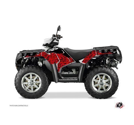 Kit Déco Quad Predator Polaris 1000 Sportsman Forest Rouge Noir (2010-2012)