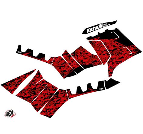 Kit Déco Quad Predator Polaris 1000 Sportsman Forest Rouge Noir (2010-2012)