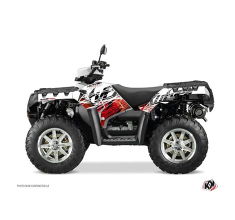 Kit Déco Quad Eraser Polaris 1000 Sportsman Forest Rouge Blanc (2010-2012)