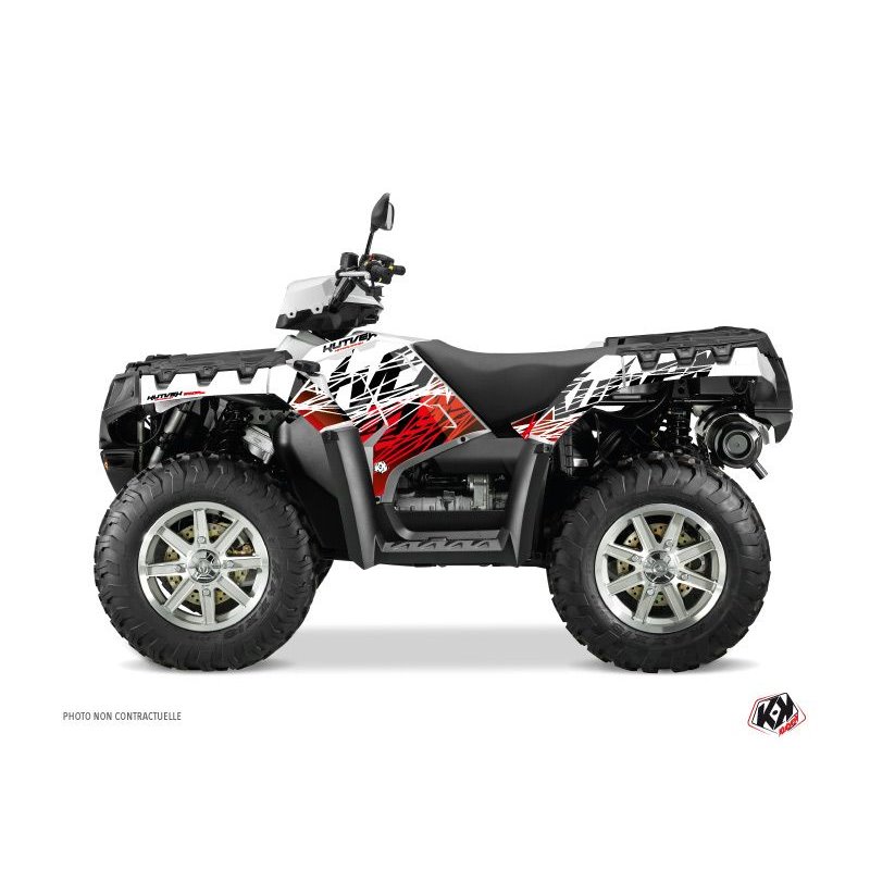 Kit Déco Quad Eraser Polaris 1000 Sportsman Forest Rouge Blanc (2010-2012)