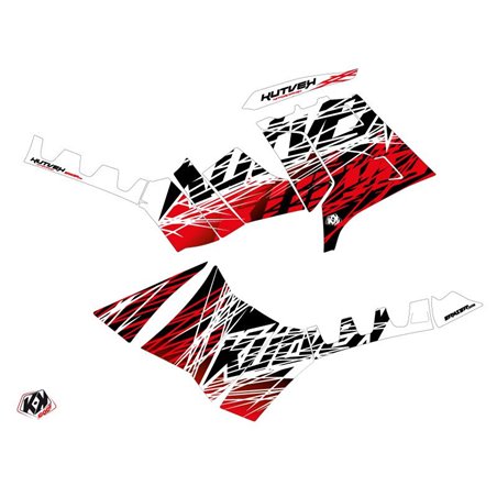 Kit Déco Quad Eraser Polaris 1000 Sportsman Forest Rouge Blanc (2010-2012)