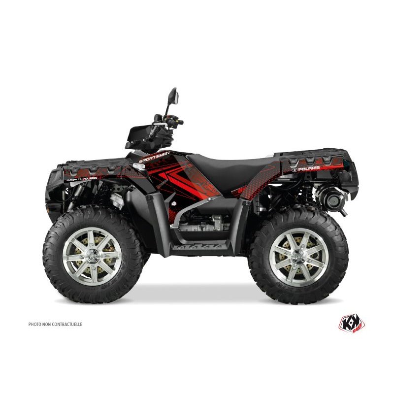 Kit Déco Quad Rock Polaris 1000 Sportsman Touring Noir Rouge (2010-2012)