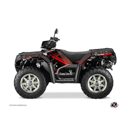 Kit Déco Quad Rock Polaris 1000 Sportsman Touring Noir Rouge (2010-2012)