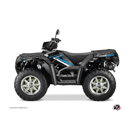 Kit Déco Quad Rock Polaris 1000 Sportsman Touring Noir Bleu (2010-2012)