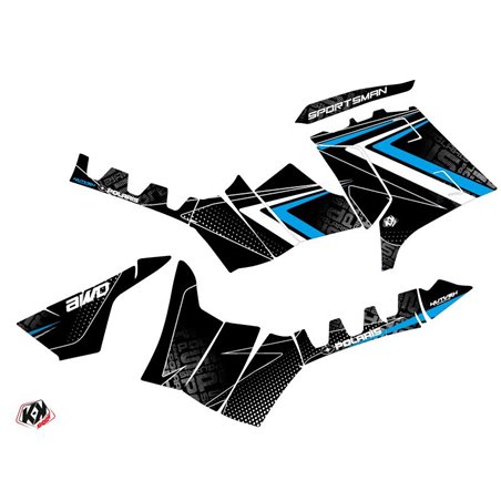 Kit Déco Quad Rock Polaris 1000 Sportsman Touring Noir Bleu (2010-2012)