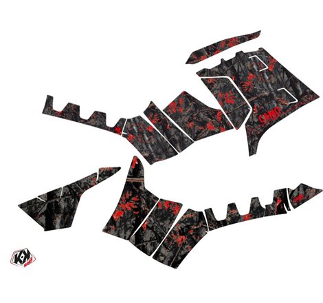 Kit Déco Quad Camo Polaris 1000 Sportsman Touring Noir Rouge (2013-2023)