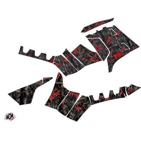 Kit Déco Quad Camo Polaris 1000 Sportsman Touring Noir Rouge (2013-2023)